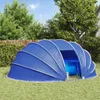 Tenda a cupola per piscina vidaXL 538 x 440 x 204 cm, blu Anteprima dell’immagine prodotto 2
