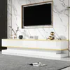 Sweiko 200x40x40 cm TV stolík, nízka skrinka s 3 zásuvkami, Náhľad obrázku produktu 2