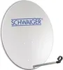 Schwaiger Sat Miroir 80cm, Alu, Rond Gris clair Voir les images du produit 1