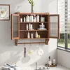 Sweiko 63CM porta di vetro Vintage doppia porta armadio a Anteprima dell’immagine prodotto 3
