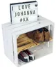 2er set Johanna weiss  mit Mittelbrett geflammt LÄNGS Produktbild-Vorschau 4