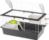 A hamster cage with accessories, displayed on a white background. Podgląd zdjęcia produktu