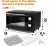 Clatronic Minibackofen | 8 Liter Backraum | Ober- und Produktbild-Vorschau 6