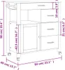 Carrello da cucina MONZA 84x40x90 cm in legno di pino Anteprima dell’immagine prodotto 11
