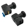 Two black satellite finder devices are shown against a white background. One device has an arrow pointing to its input ports. Produktbild-Vorschau