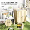 Outsunny Gartenschrank Holz, Geräteschuppen wetterfest Produktbild-Vorschau 7