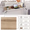 COSTWAY Tavolino da letto con rotelle, tavolino da letto Anteprima dell’immagine prodotto 4