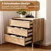 Kommode Holz mit 3 Schubladen & abgeschrägten Fronten | B Produktbild-Vorschau 7