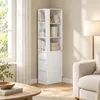 SoBuy STR15-W Eckregal mit Büchern und Boxen im Wohnzimmer Produktbild-Vorschau