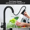 Cieex Schwarz Küchenarmatur Ausziehbar 360° Drehbar +3 Modi Produktbild-Vorschau 2