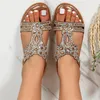 ASKSA Damen Glitzer Sandalen Sommer, Strass Sandalen Produktbild-Vorschau 5
