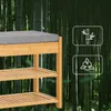 SoBuy Schuhbank mit Sitzkissen und Schublade Sitzbank Produktbild-Vorschau 7