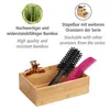 WENKO Bambusová dřevěná krabice Box Storage Shelf Náhled obrázku produktu 2