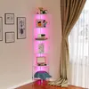 Bücherregal mit LED Beleuchtung,6 Ebenen Eckregal Produktbild-Vorschau 2