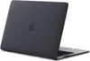 The back of a closed dark gray MacBook Air laptop with the Apple logo visible. Produktbild-Vorschau