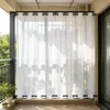 1x Vorhang Outdoor Weiß Wasserdicht Winddicht mit Ösen Oben Produktbild-Vorschau 10