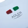 A close-up view of the top of a white appliance, showing two indicator lights (red and green) and the brand logo. Anteprima dell’immagine prodotto