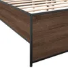 vidaXL Bettgestell Braun Eichen-Optik 140x200 cm Produktbild-Vorschau 6