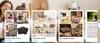 A collage of images related to outdoor cooking and kitchen appliances, with a woman and child in the background. Produktbild-Vorschau