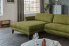 KAWOLA Sofa MALTA Ecksofa Stoff moosgrün mit motorischer Produktbild-Vorschau 2