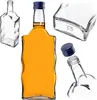 A collage of glass bottles, one filled with orange liquid and capped, and others shown empty or with a cap. Produktbild-Vorschau