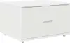 vidaXL Armoire à tiroirs avec roue Blanc 55 x 45 x 31 cm Voir les images du produit 1