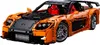 A detailed model of an orange sports car, likely a Lego Technic set, displayed against a white background. Anteprima dell’immagine prodotto