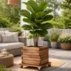HolzGarden Pflanzenroller 40x40 cm aus Holz, Blumentopf Produktbild-Vorschau 5