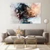 Bilder auf glas - Frau Abstraktion - 120x80cm - Glasbilder Produktbild-Vorschau 7