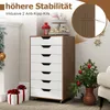 COSTWAY Rollcontainer mit 7 Schubladen, Aktenschrank mit Produktbild-Vorschau 6