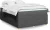 vidaXL Boxspringbett mit Matratze Dunkelgrau 140x200 cm Produktbild-Vorschau 2