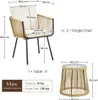 Yaheetech 3-tlg. Rattan Balkonset Gartenmöbel Set inkl. 2 Produktbild-Vorschau 7