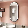 Specchio Led Rea Ovl 50X100cm Black Anteprima dell’immagine prodotto 4