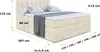 ALTDECOR Boxspringbett mit 2 Matratzen und Topper - 180x200 Produktbild-Vorschau 6