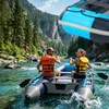 Relaxdays Schlauchboot Set, 4 Personen, 3,20 m, Paddel, Produktbild-Vorschau 3