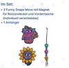 Scout accessori per lo zaino Funny Snaps Move 3er Set Anteprima dell’immagine prodotto 2