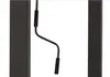 A close-up view of a dark-colored crank mechanism for a pergola, positioned between two dark vertical supports. Produktbild-Vorschau