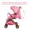 Poussette pliable dossier réglable 0-6 ans avec habillage Voir les images du produit 5