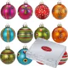 Weihnachtskugeln mit Motiv Glas 8cm Mille Fiori, 12er Set Produktbild-Vorschau 2