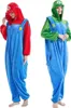 Onesie Kigurumi pigiama Super Mario Luigi costume Anteprima dell’immagine prodotto 9