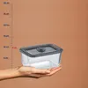 Lebensmittelbehälter, Lunchbox, mit Deckel, 2,2 L, Produktbild-Vorschau 5