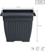 Květináč TERRA hranatý 15 cm - barva: antracit Anteprima dell’immagine prodotto 4