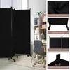 A room divider is shown in a home office setting, with close-up shots highlighting its features. Voir les images du produit