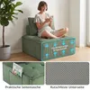 Modularer Loungesessel für Wohnz, Bodensessel aus Cord 84 × Produktbild-Vorschau 5