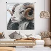 MuchoWow® Wandteppich Wandbehang Schafe - Horn - Tiere Produktbild-Vorschau 2