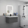Badezimmer Badmöbel 80 cm Keramik Waschtisch mit Produktbild-Vorschau 3