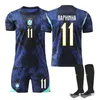 #11 RAPHINHA Maglia da calcio da trasferta del Brasile per Anteprima dell’immagine prodotto 1