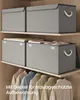 SONGMICS Aufbewahrungsbox mit Deckel, klappbar, 3er Set, 50 Produktbild-Vorschau 7