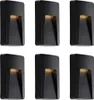 Set mit 6 Schwarzen Rechteckigen Außenwandleuchten inkl  Produktbild-Vorschau 1