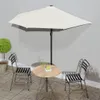 vidaXL Balkon-Sonnenschirm mit Alu-Mast Sandfarben 270x144 Produktbild-Vorschau 2